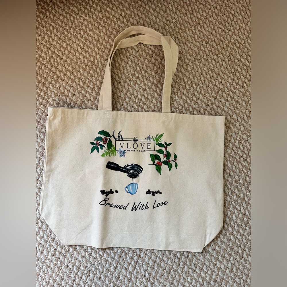 VLOVE Coffee House Tote Bag